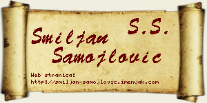 Smiljan Samojlović vizit kartica
